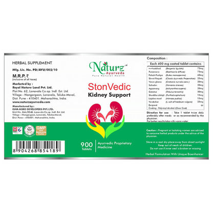 Naturz Ayurveda Stonevedic Kidney Support Tablets