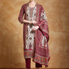 Dhiyona VA Women's Ethnic Motifs Printed Cotton Kurta with Trouser & Dupatta