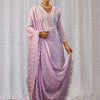 Indyancart IE Women Ethnic Motifs Embroidered Regular Chikankari Pure Cotton Kurta with Trousers & With Dupatta
