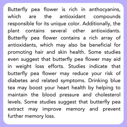 Satvi Wellness Shankhupushpi Flower Tea | Blue Butterfly Pea Tea | Blue Tea Mix | Herbal Tea