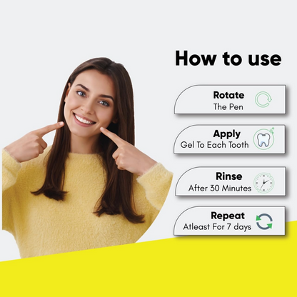 Masofta Teeth Whitening Pen With PAP+ For Yellow and Dark Stains