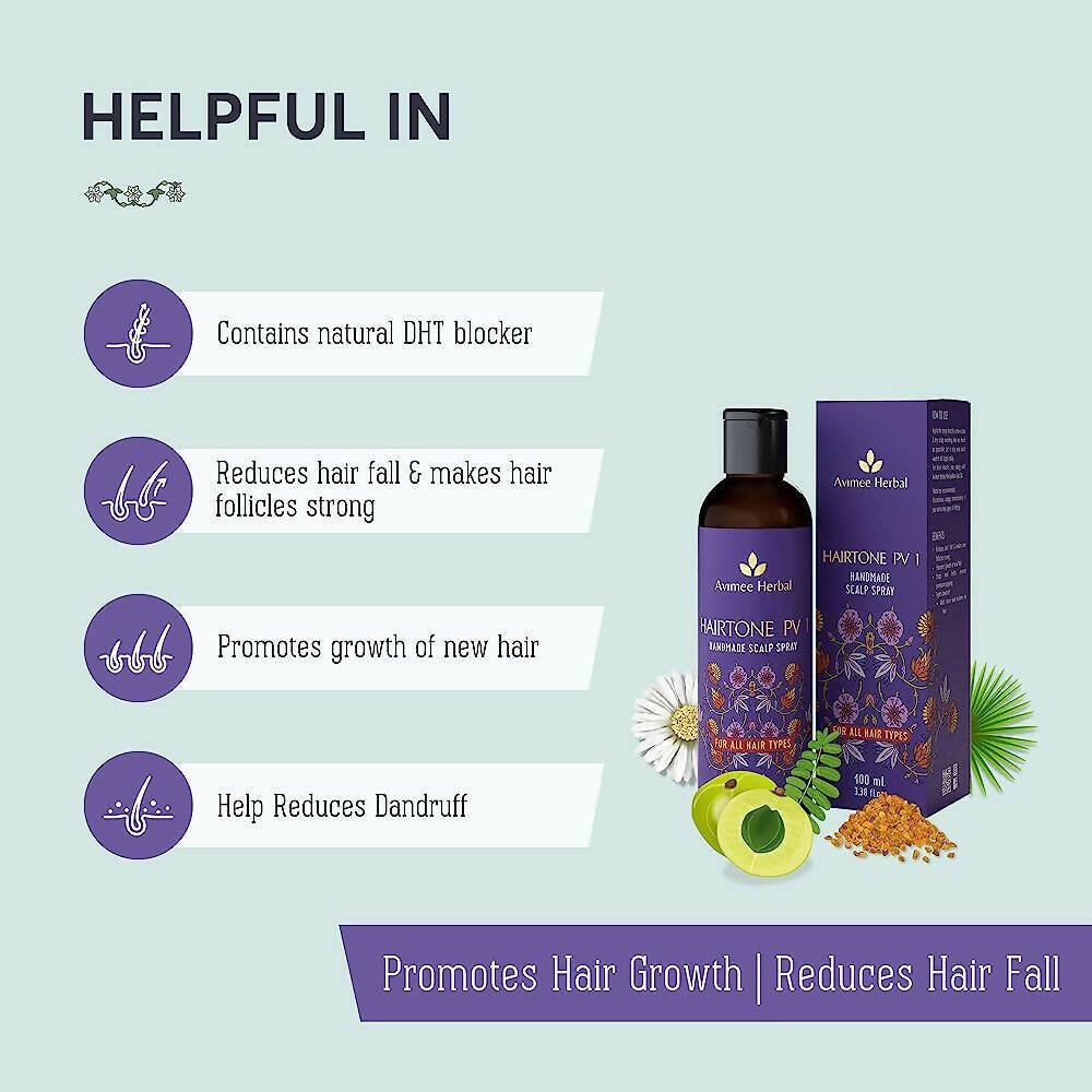 Avimee Herbal Hair Tone Pv 1 Scalp Spray - Indyancart