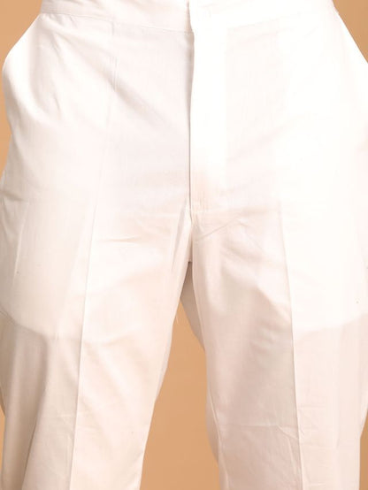 Men's Green Cotton Straight Kurta Pyjama Set