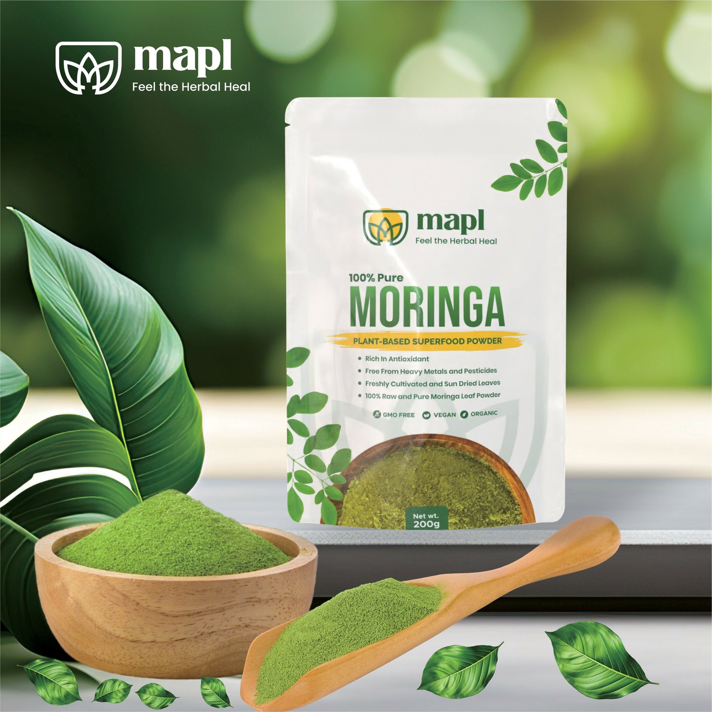 MAPL Pure Moringa Leaf Powder
