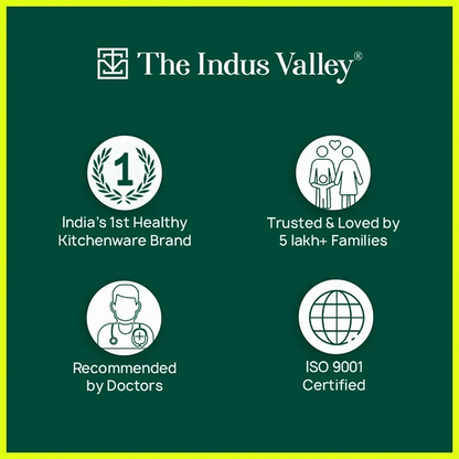The Indus Valley CASTrong Cast Iron Cookware Set: Tawa+ Kadai, Kitchen Set for Home, Pre-seasoned, 100% Pure, Toxin-free, Induction, Tadka Pan
