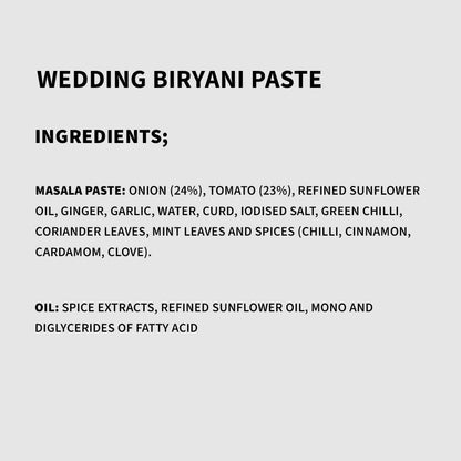 Cookd Wedding Bhai Biryani Paste in a jar, showcasing the creamy, flavorful cooking paste for authentic biryani preparation.