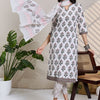 Dhiyona IE Women Floral Printed Cotton Kurta with Trousers & Dupatta