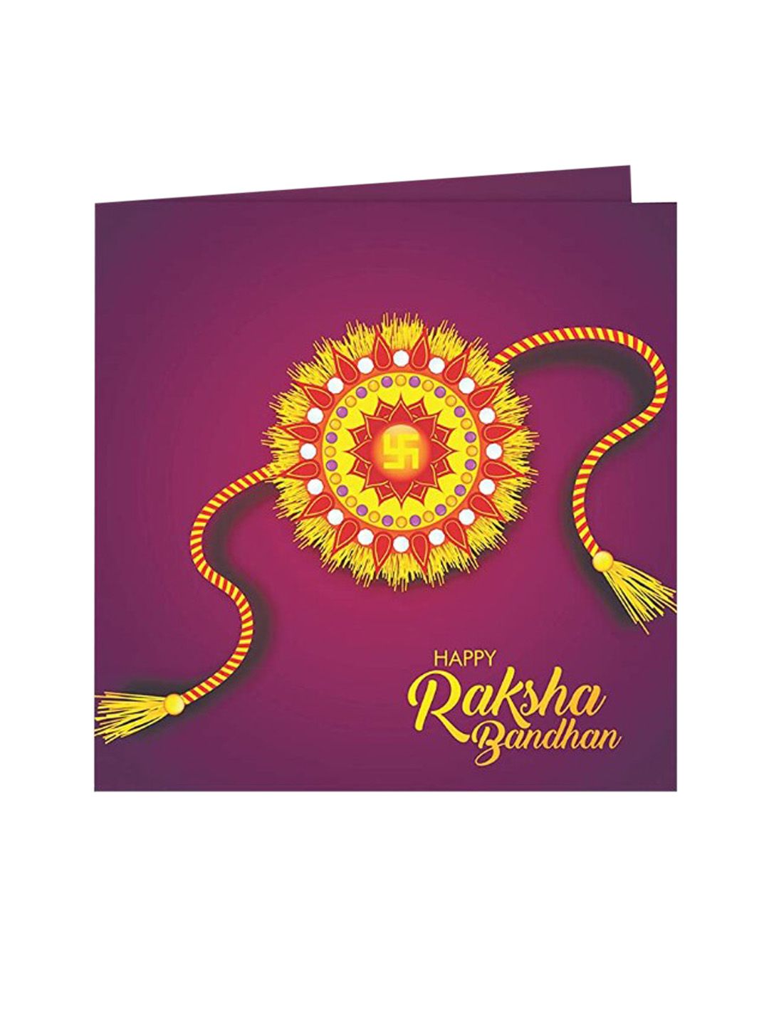 Anouk Unisex Beaded Thread Rakhi With Greeting Card