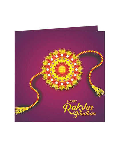 Anouk Unisex Beaded Thread Rakhi With Greeting Card