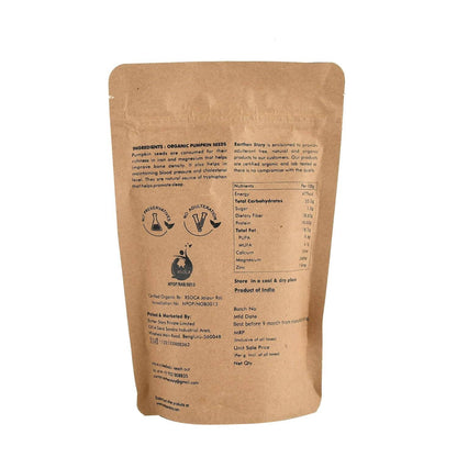 Earthen Story Certified Organic Raw Pumpkin Seeds - Indyancart