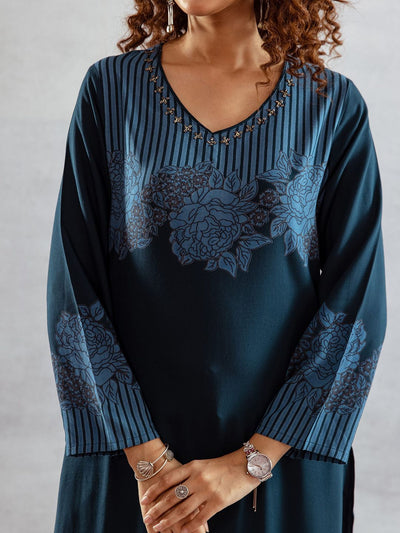 Indyancart SN Women's Printed Kurta Set