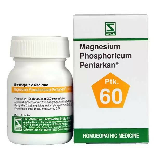 Dr. Willmar Schwabe India Magnesium Phosphoricum Pentarkan Ptk 60 Tablets - Indyancart