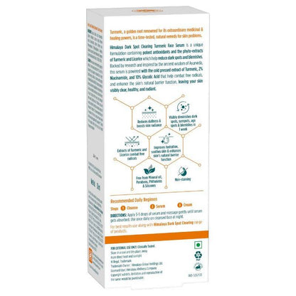 Himalaya Dark Spot Clearing Turmeric Face Serum - Indyancart