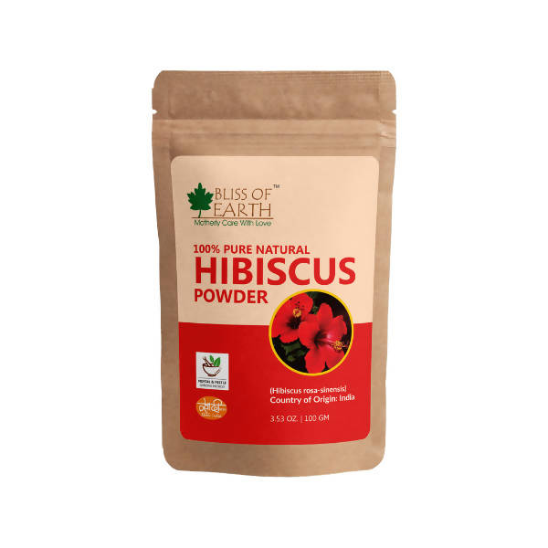 Bliss of Earth 100% Pure Natural Hibiscus Flower Powder - Indyancart