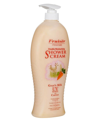 Fruiser Double Moisturising Shower Cream Goat’s Milk UV White With Carrot