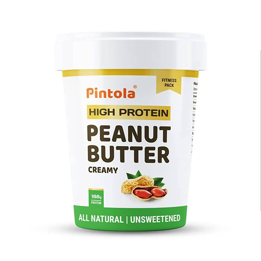 Pintola High Protein Natural Creamy Peanut Butter - Indyancart