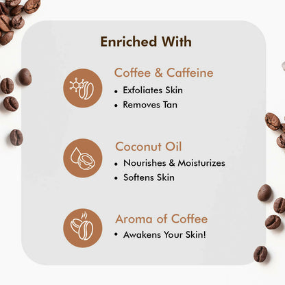 mCaffeine Raw Coffee Body Scrub - Indyancart