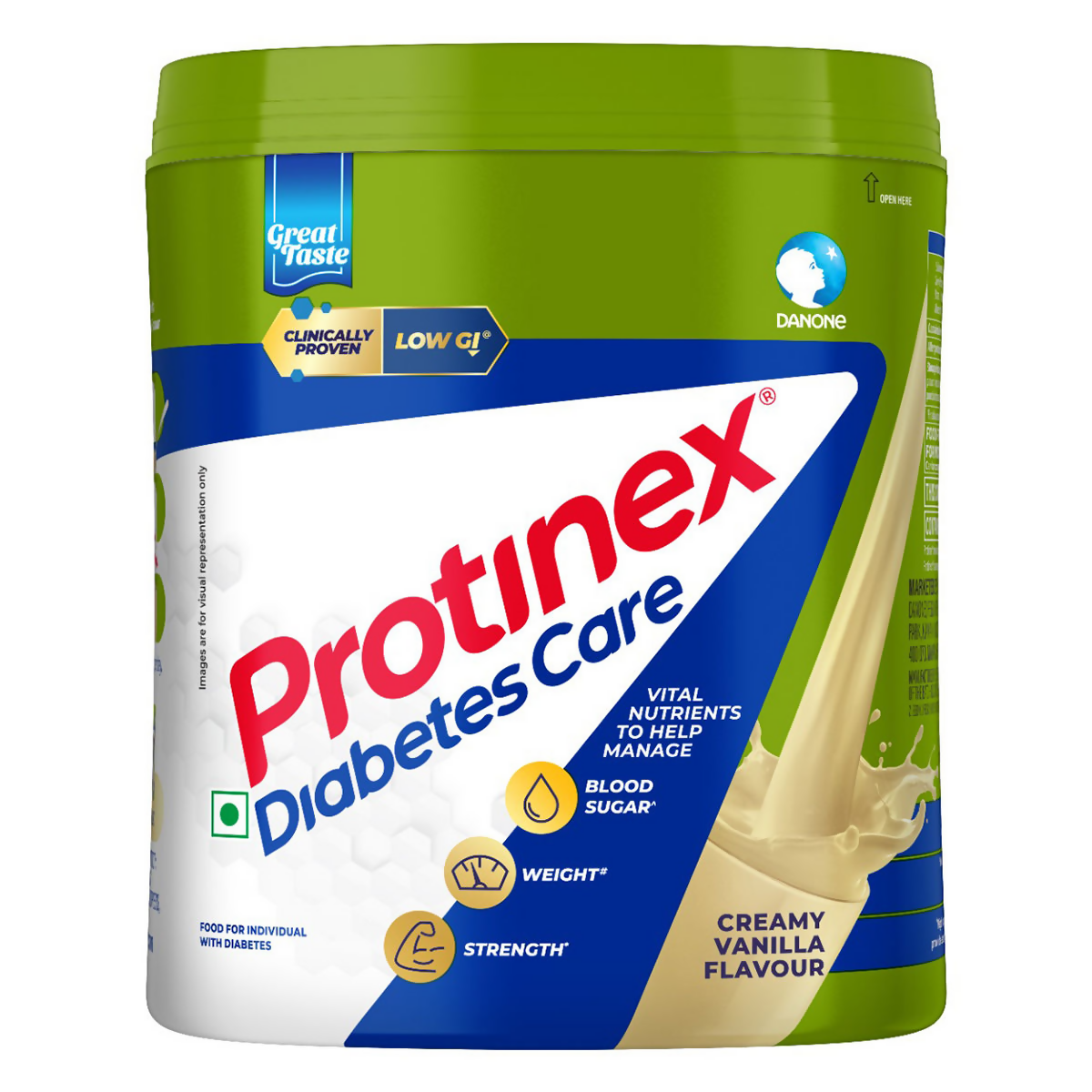 Protinex Diabetes Care Nutritional Drink Powder for Adults - Creamy Vanilla Flavor - Indyancart