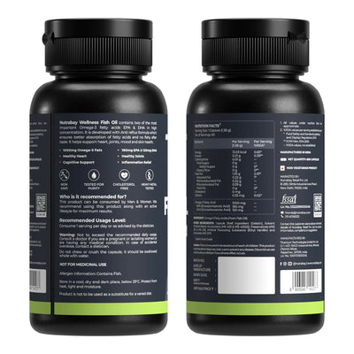 Nutrabay Wellness Omega 3 Fish Oil Capsules