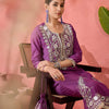 Dhiyona SN Women's Embroidered Straight Kurta & Trousers With Bag