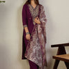 Dhiyona IE Women Ethnic Motifs Embroidered Regular Thread Work Kurta with Trousers & Dupatta