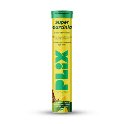 PLIX The Plant Fix Garcinia Bubbly Effervescent Tablets with Ginger, Cinnamon