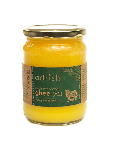 Adrish Desi Cow Bilona A2 Ghee | Pure A2 Ghee | Traditional Vedic Bilona Method Ghee | A2 Gir Cow Ghee
