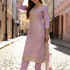 Dhiyona IE Women Regular Kurta with Trousers & With Dupatta
