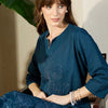 Dhiyona IE Embroidered Pure Cotton Top With Trousers