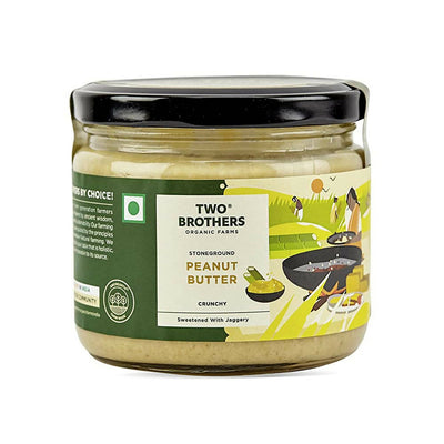 Two Brothers Organic Farms Peanut Butter Crunchy| Sweetened with Jaggery