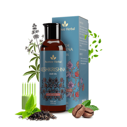 Avimee Herbal Anti Grey Kit - Hair Oil And Scalp Spray - Fights Grey Hair