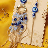 Dhiyona Set Of 2 Gold Toned Round Evil Eye Bhaiya Bhabhi Rakhi
