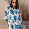 Dhiyona IE Floral Printed Pure Cotton Tunic With Trousers Co-Ords