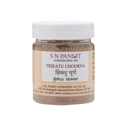 S N Pandit Ayurveda Trikatu Choorna - Indyancart