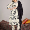 Indyancart IE Women Floral Printed Regular Beads and Stones Pure Cotton Kurta with Trousers & With Dupatta