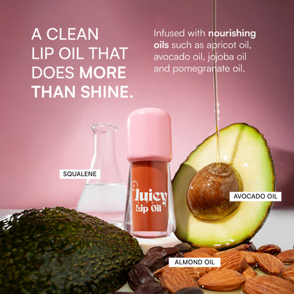 Gush Beauty Balmy Glossy Tinted Lip Oil - Rose Mauve