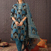 Dhiyona IE Women Ethnic Motifs Printed Regular Pure Cotton Kurta Set With Dupatta
