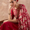 Dhiyona IE Ethnic Motifs Embroidered Notch Neck Thread Work Kurta With Trousers & Dupatta