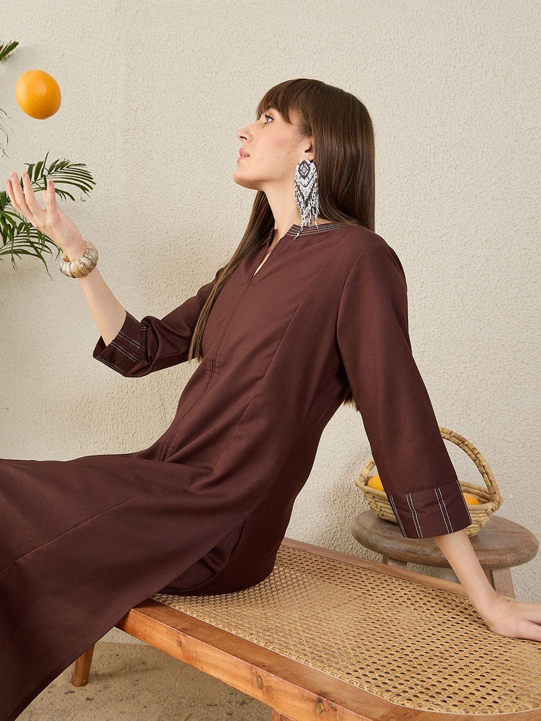 Women Regular A-Line Kurta with Trousers