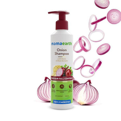 Mamaearth Onion Shampoo For Hair Fall Care - Indyancart