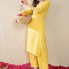 Dhiyona IE Striped Pure Cotton Straight Kurta With Palazzos
