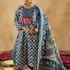Dhiyona IE Ethnic Motifs Printed Thread Work Pure Cotton Kurta with Trousers & Dupatta