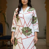 Dhiyona IE Women's Women Floral Printed Regular Thread Work Pure Cotton Kurta with Trousers