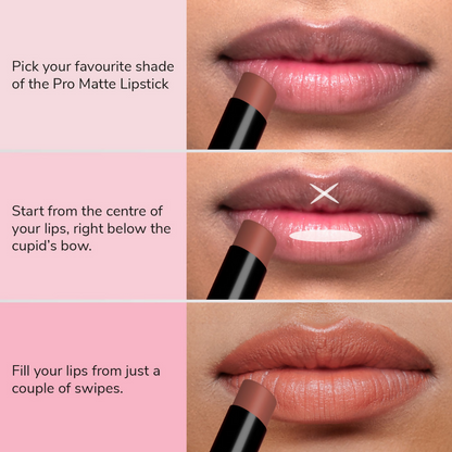 Mila Beaute Pro Matte Long Lasting Creamy Matte Finish Lipstick - Laila