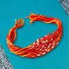 Dhiyona Set Of 6 Red & Yellow Thread Rakhi With Roli Chawal Chandan Mishri