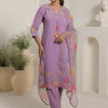Dhiyona IE Women Floral Embroidered Kurta with Trousers & Dupatta