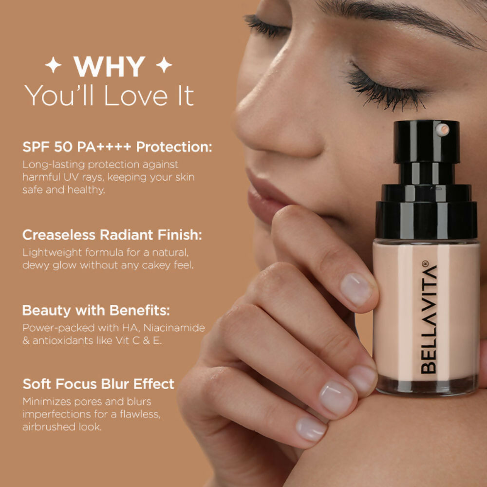 Bella Vita Organic Hydmatte Fx - Airbrush Liquid Foundation - Soft Sand