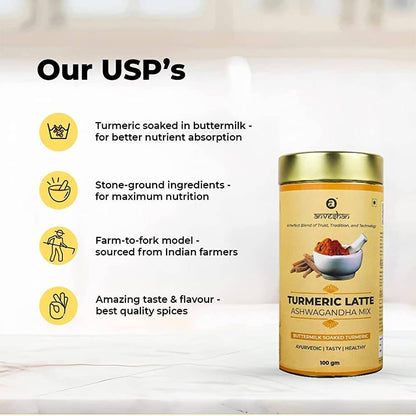 Anveshan Turmeric Latte Ashwagandha Mix