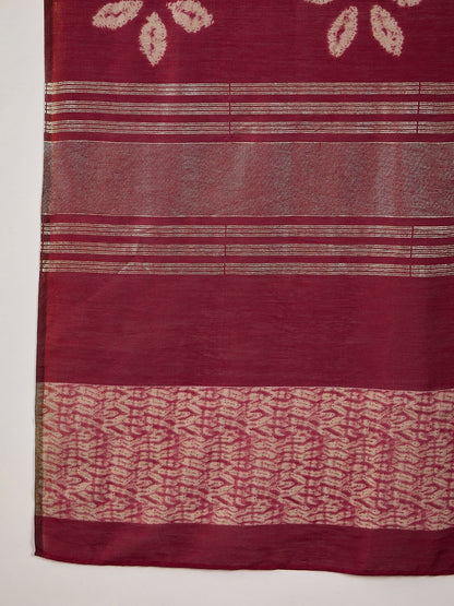Dhiyona SN Women's Thread Work V-Neck Straight Kurta With Trousers And Dupatta