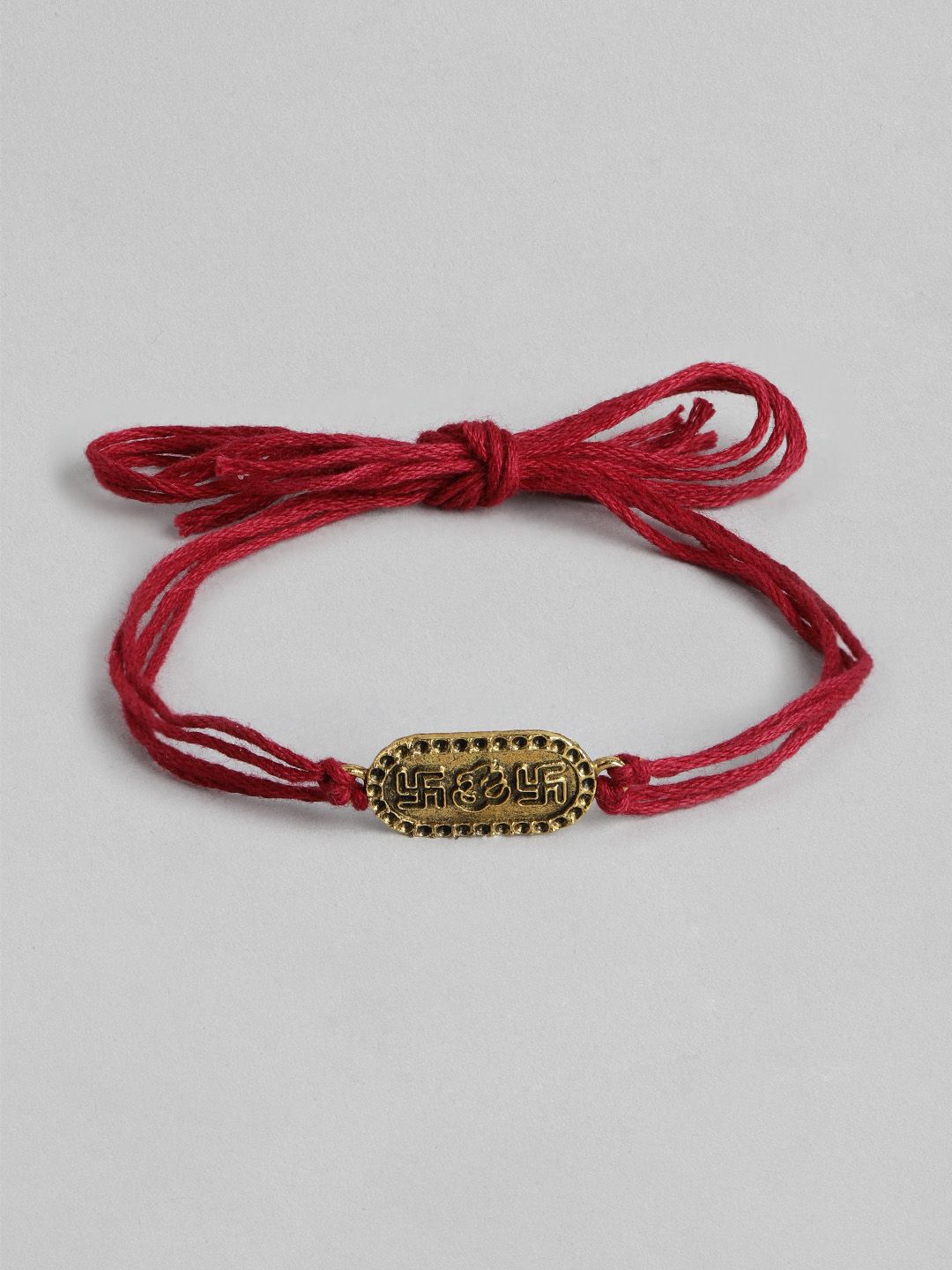 Anouk Unisex Set of 2 Beaded Bhai Bhabhi Rakhis With Roli & Chawal